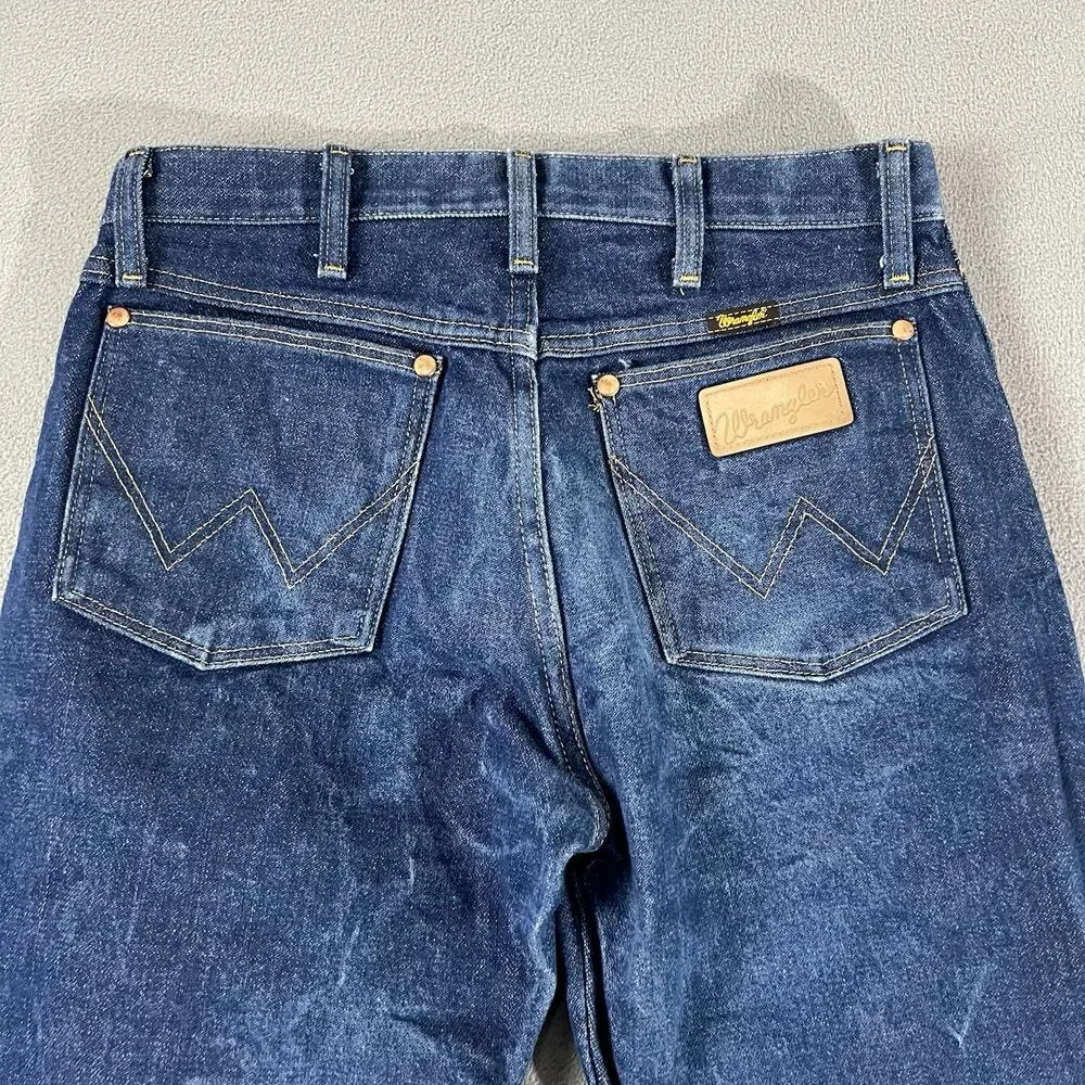 Wrangler Jeans Mens 30X31 Blue 13MWZ Faded Western Rodeo Cowboy Workwear